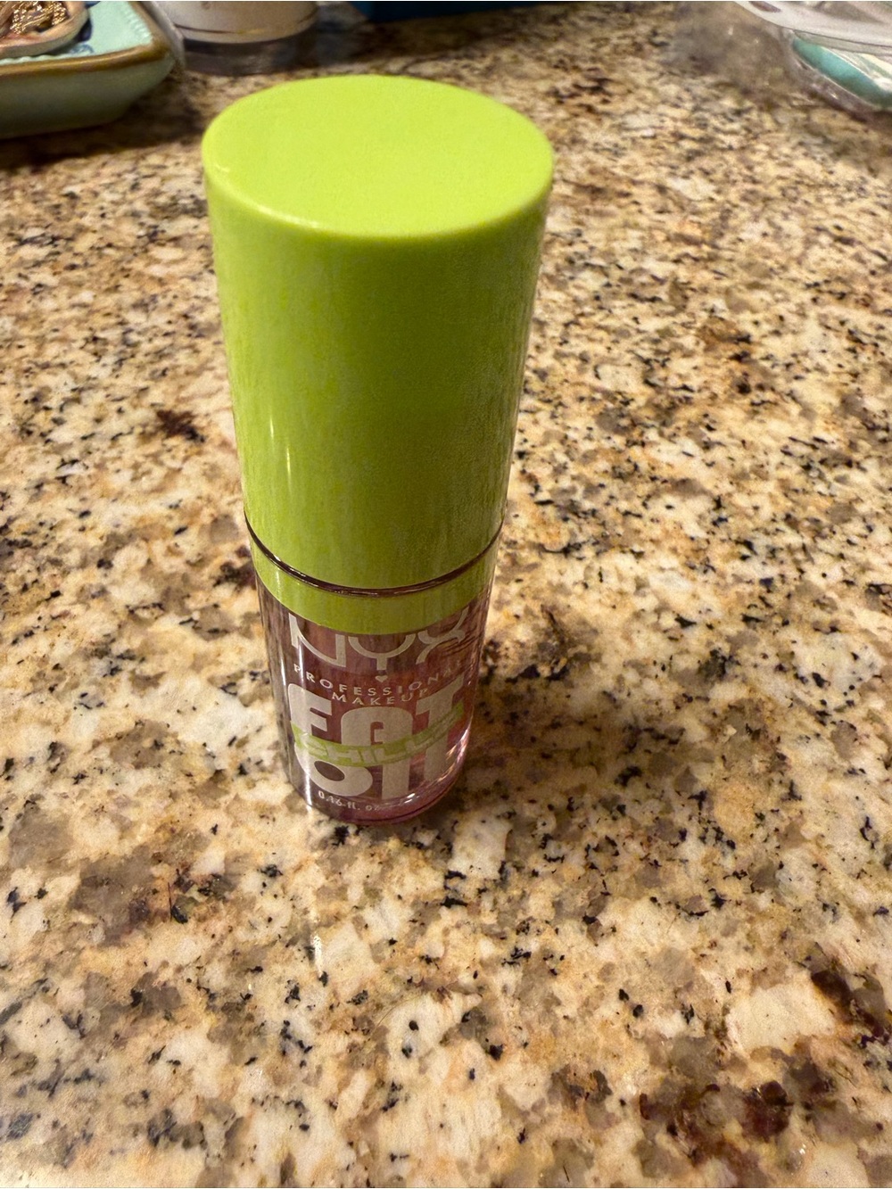 NYX Lip Cool Lip Oil Fat Shillz Oil Fold 16 Strawberry Slush New